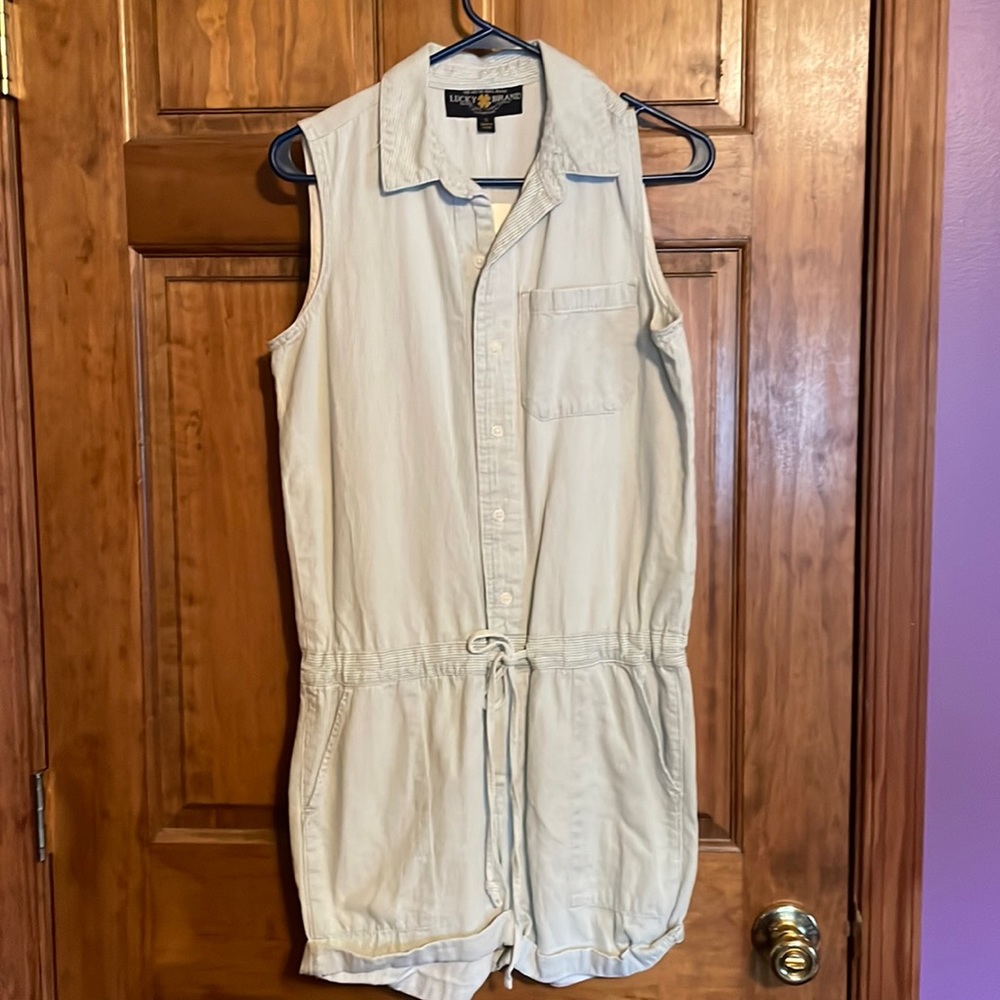 Lucky Brand Light Striped Romper